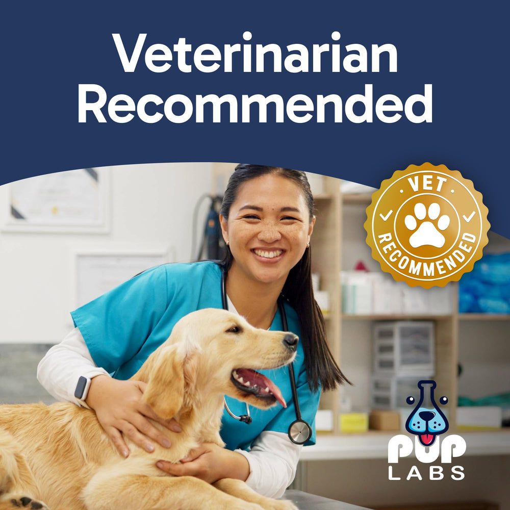 Pup Labs USA-made badge signals quality and reliable dog wellness nutrition