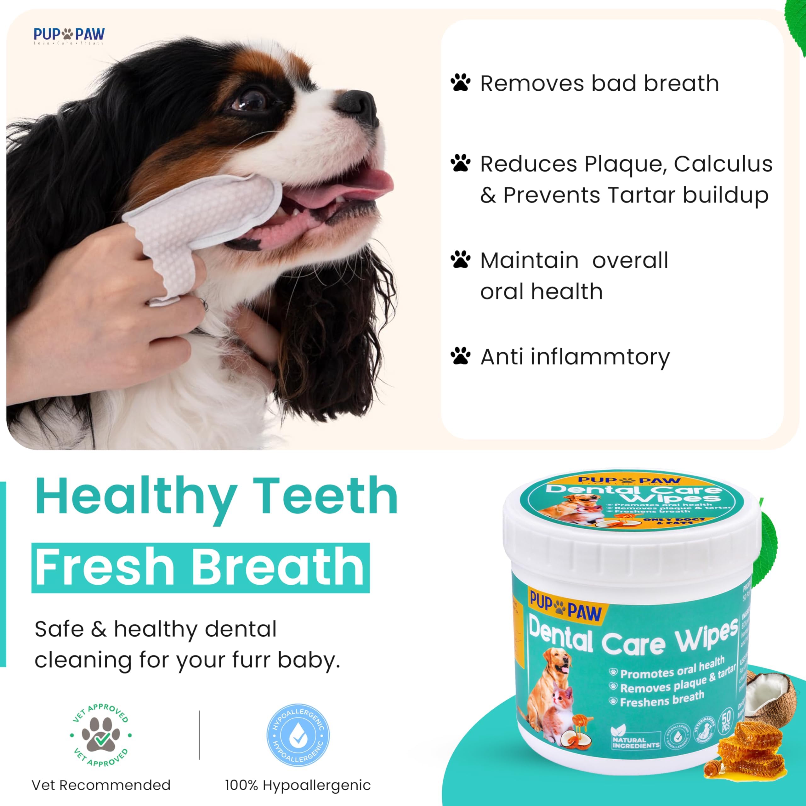 PUP PAW busy pet parents use these wipes on the go