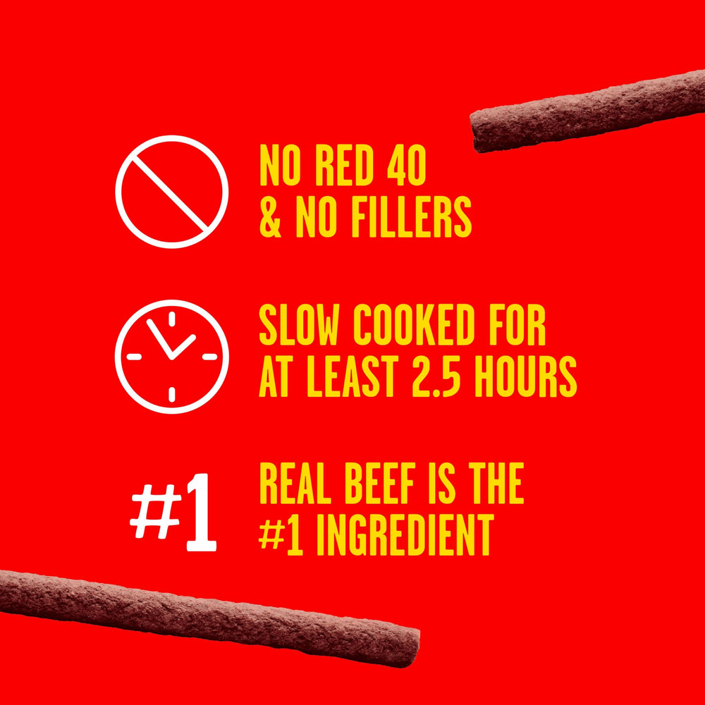 Pup-Peroni real beef as main ingredient in bite-sized pieces for dogs.