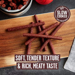 Pup-Peroni Original Beef Recipe with real beef as the number one ingredient.