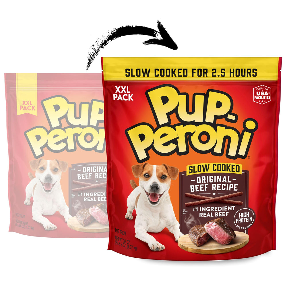 Pup-Peroni beef treats close-up showing tender texture and aroma.