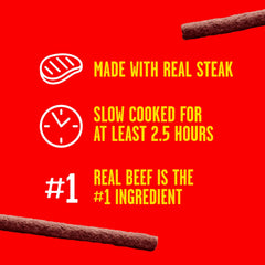 Pup-Peroni Prime Rib soft treats closeup—rich beef aroma