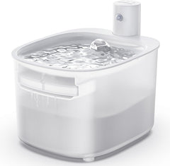 PUPERCI wireless cat water fountain full view demonstrates cordless indoor convenience
