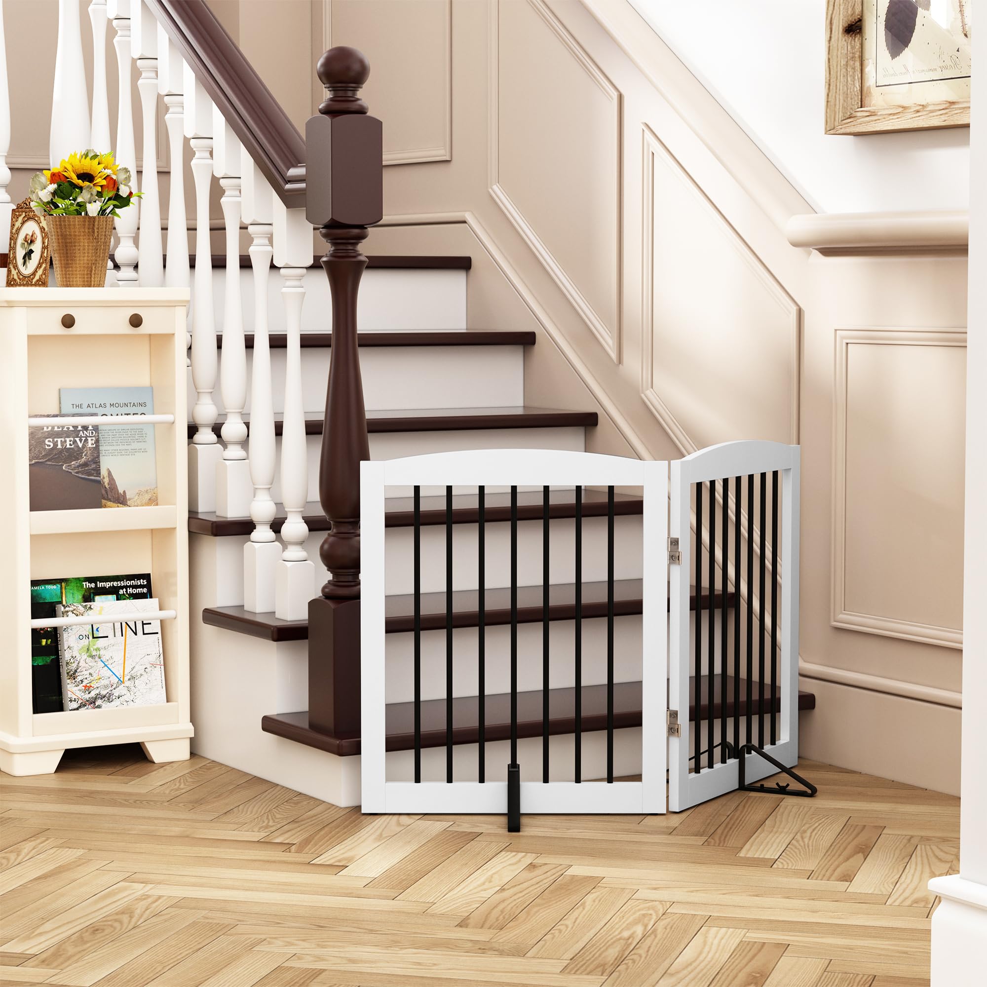 PUPETPO stable feet for freestanding gates in busy homes.