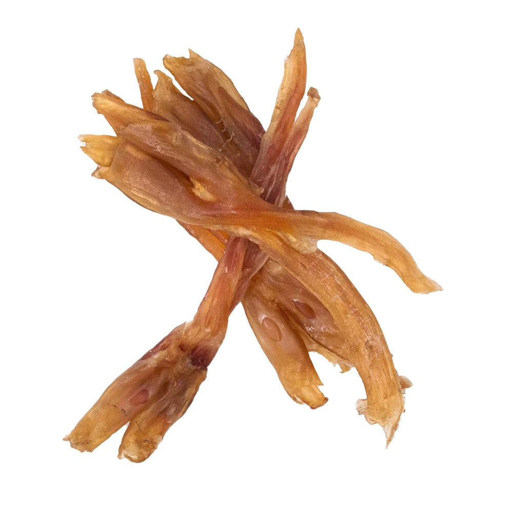 Pupford beef tendon chews help scrub teeth during chewing.