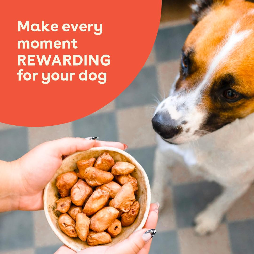 Pupford chicken hearts puppy-snack, grain-free and low-fat.