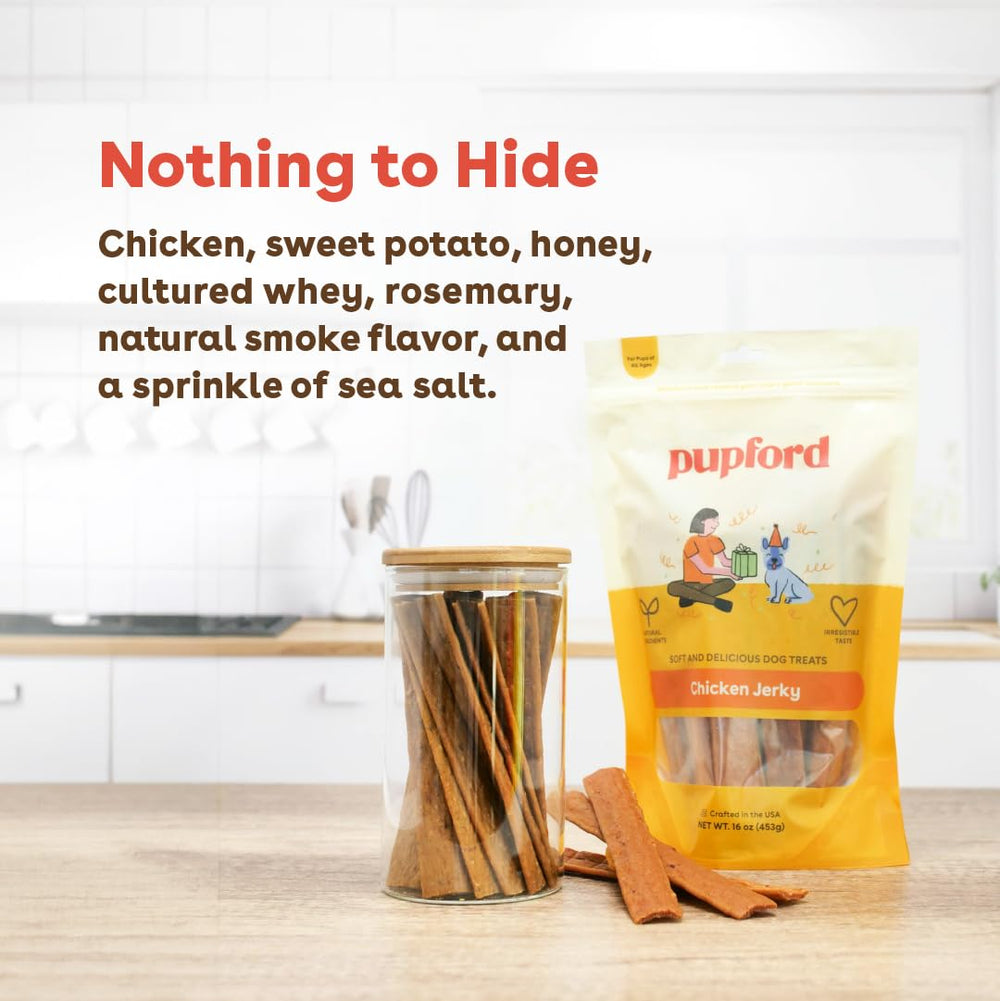 Tender texture of Pupford jerky makes it easy to tear into portions