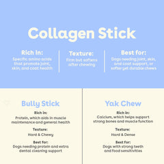 Pupford Collagen Stick Chews skin and coat support through collagen-rich chewing