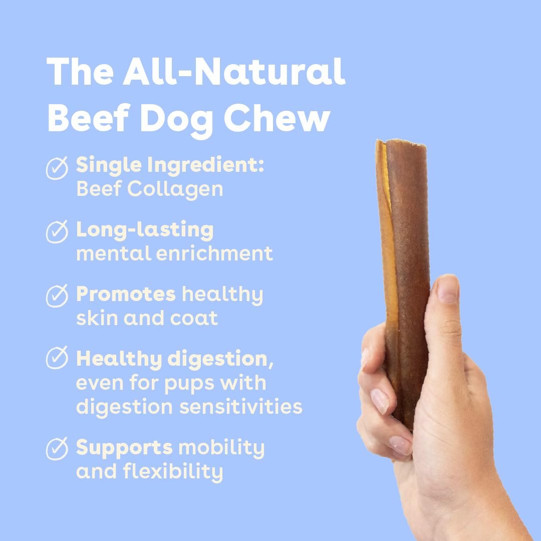 Pupford Collagen Stick Chews texture view, soft yet durable chew