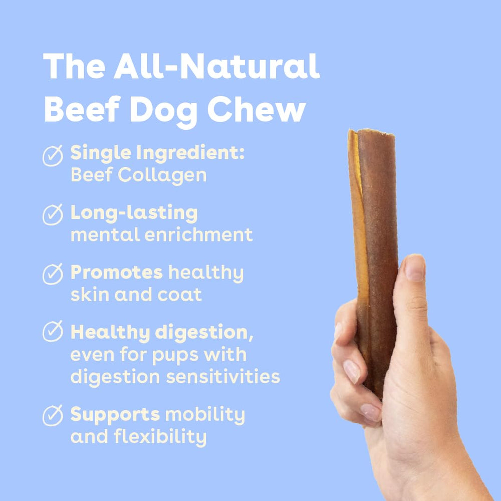 Pupford Collagen Stick Chews texture view, soft yet durable chew