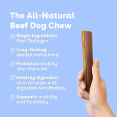Pupford Collagen Stick Chews texture view, soft yet durable chew