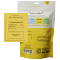 Pupford Crunchy Jerky dog treats in a bag, ideal for rewards and easy portioning