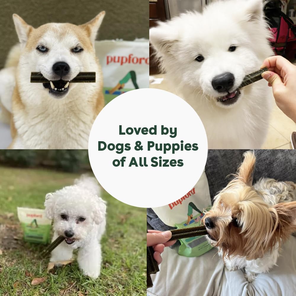 No artificial flavors or colors in Pupford chews for clean chewing.