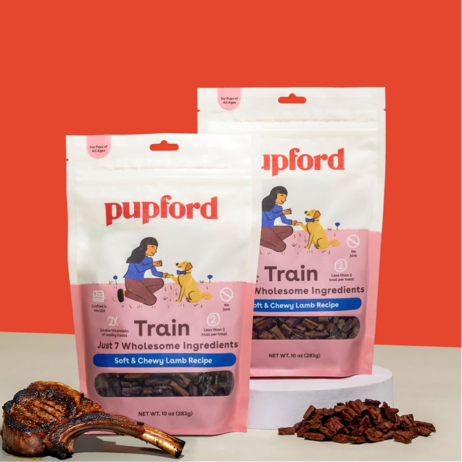 Low-calorie Pupford treats promote frequent rewards with less guilt.