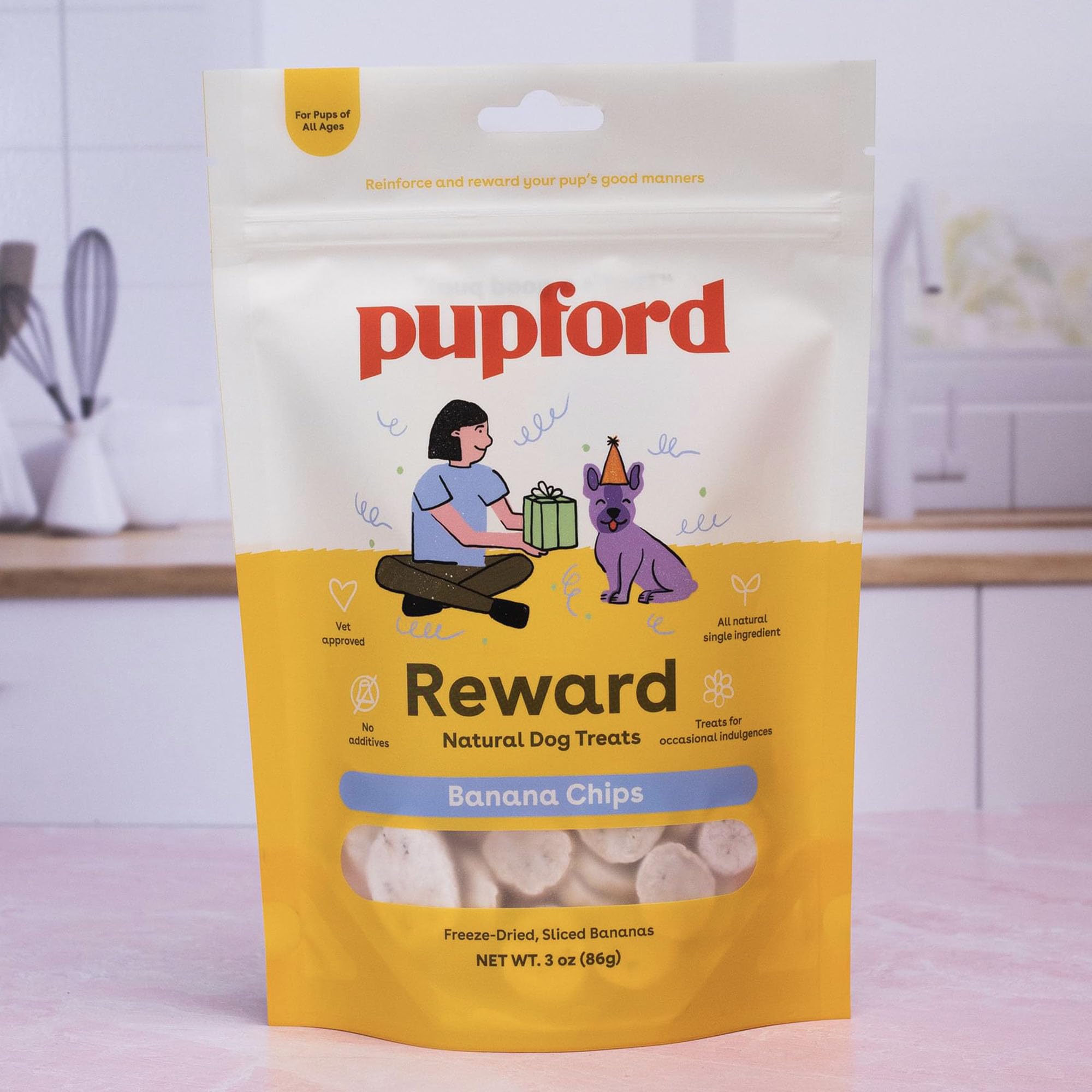 Pupford nutrition focus referencing magnesium, potassium, and vitamins.