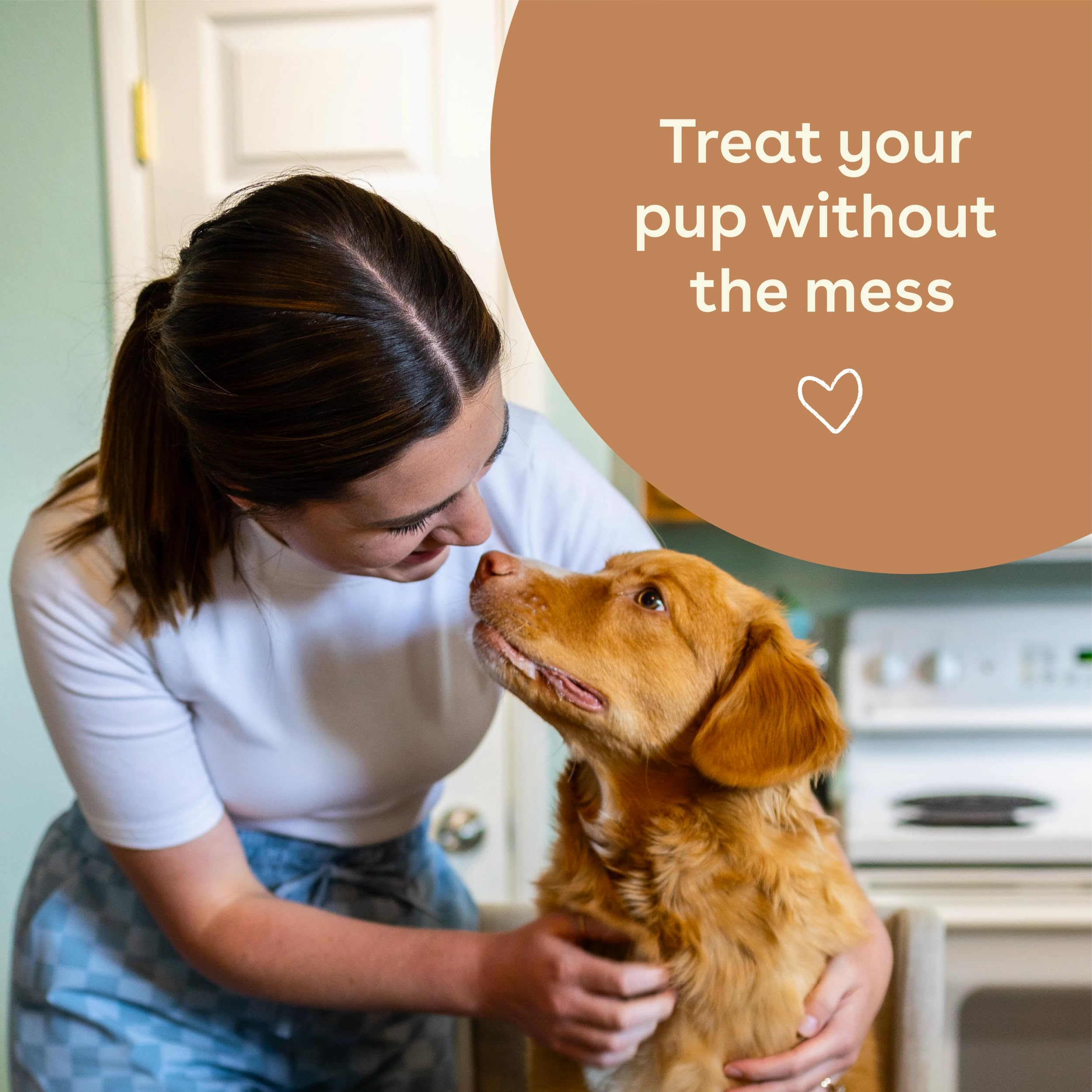 Pupford Peanut Butter Crunchies training-treat close-up showing bite-sized reward for dogs.