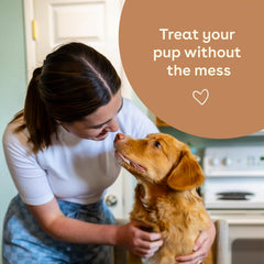 Pupford Peanut Butter Crunchies training-treat close-up showing bite-sized reward for dogs.
