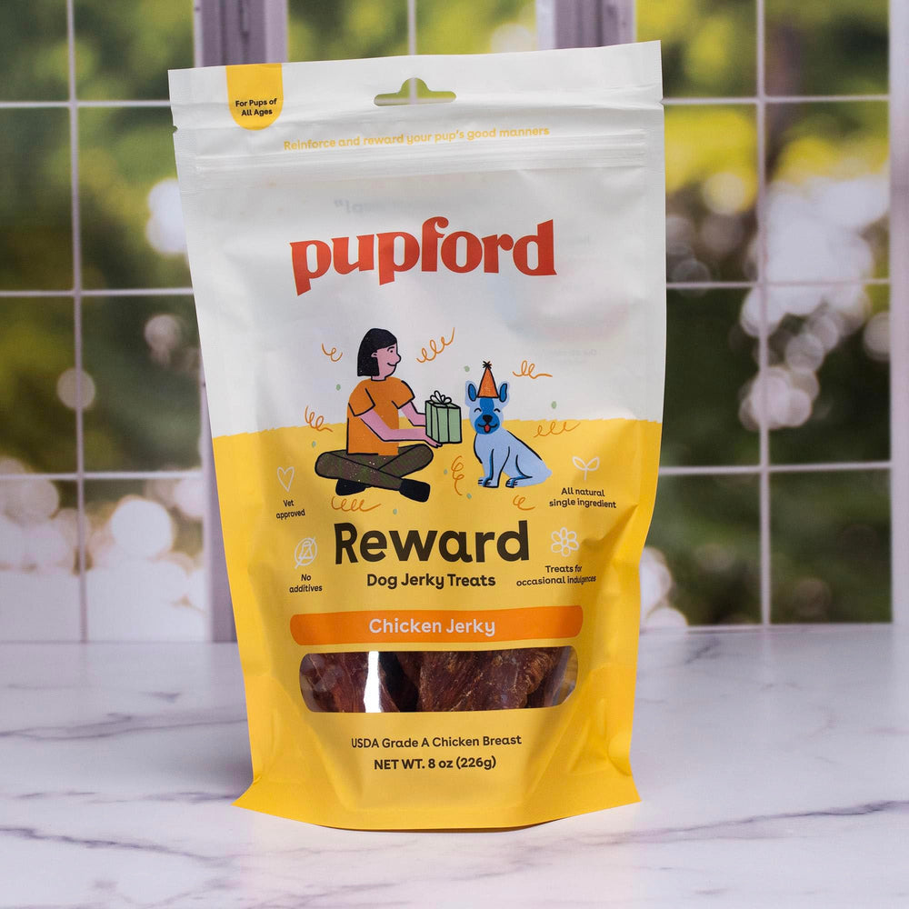 Pupford plain-ingredient dog treats offer guilt-free snacking.