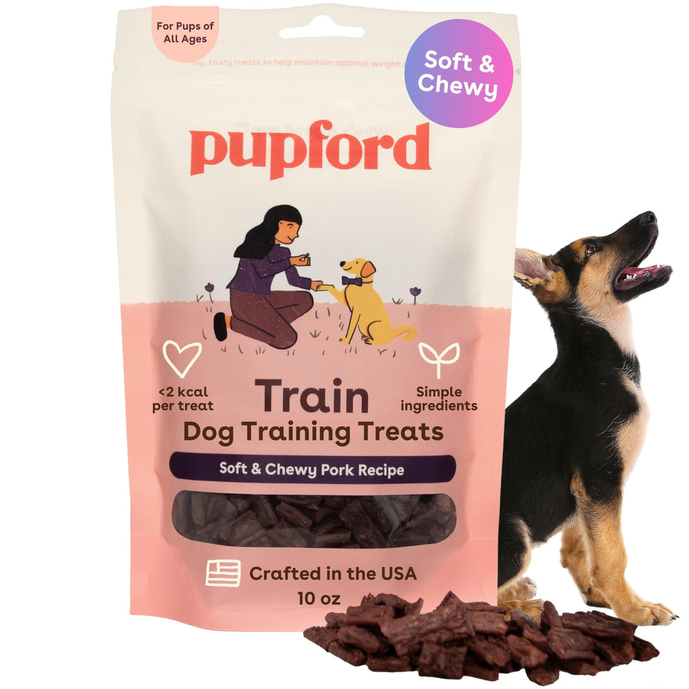 Pupford soft and chewy training treats pork packshot supports motivation during training sessions