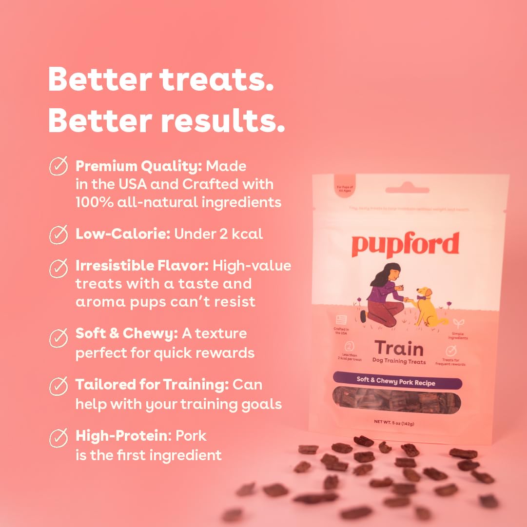 Pupford soft and chewy close-up texture highlights quick rewards during training