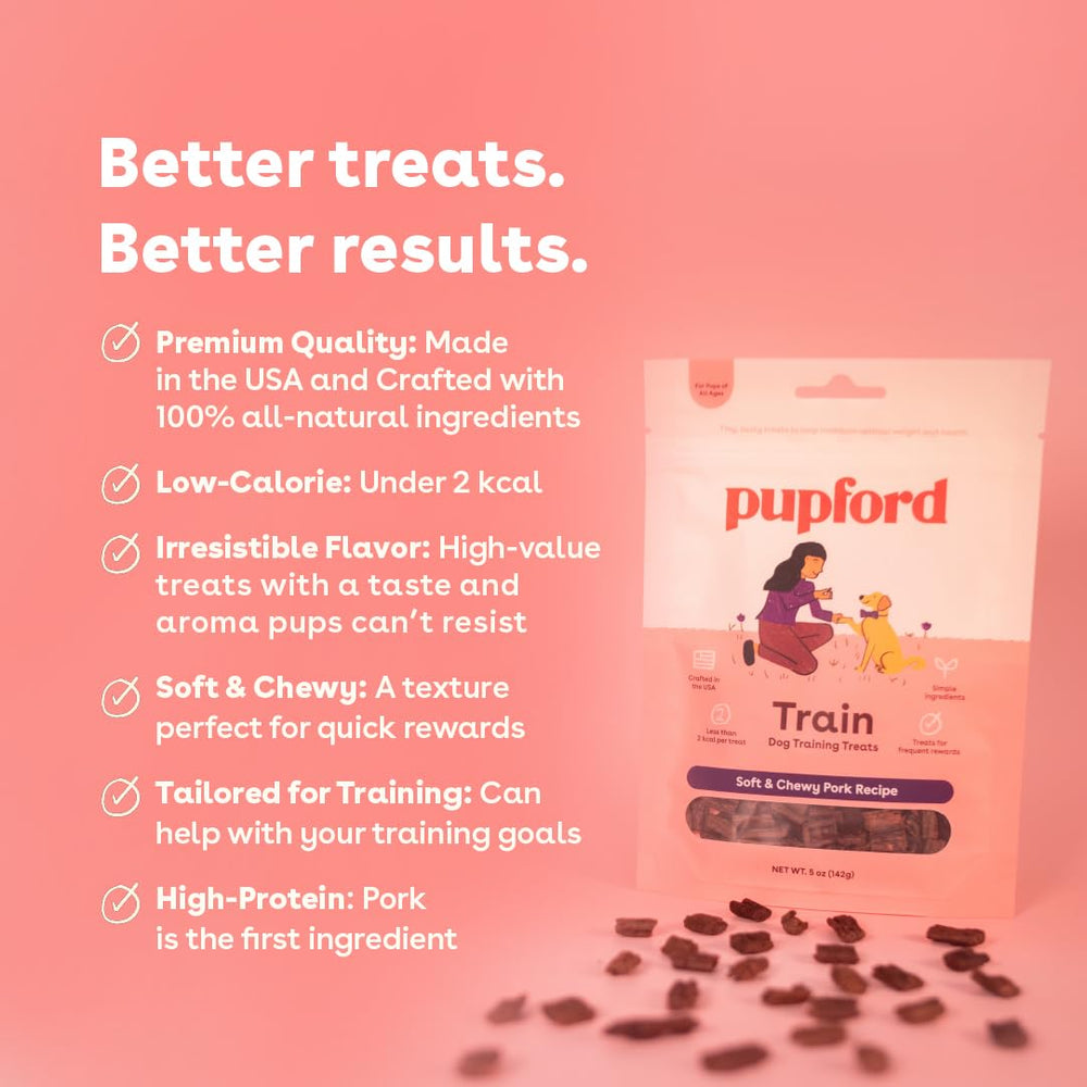 Pupford soft and chewy close-up texture highlights quick rewards during training