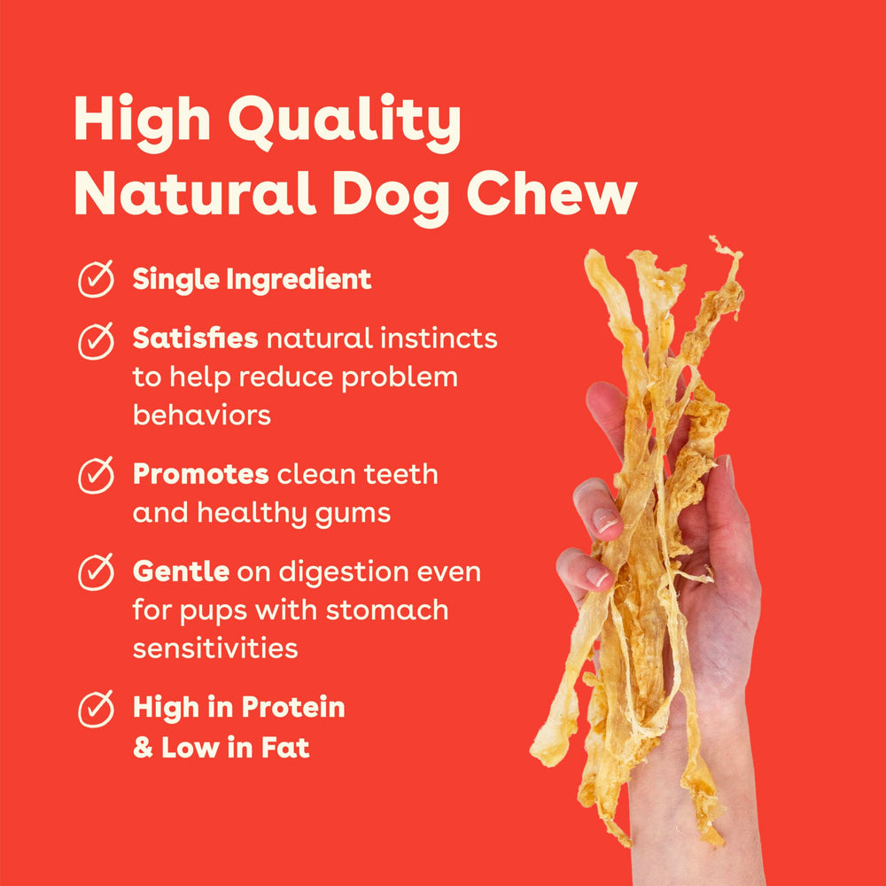 Pupford Turkey Tendon Dog Treats grain-free formula appeals to dogs with sensitivities.