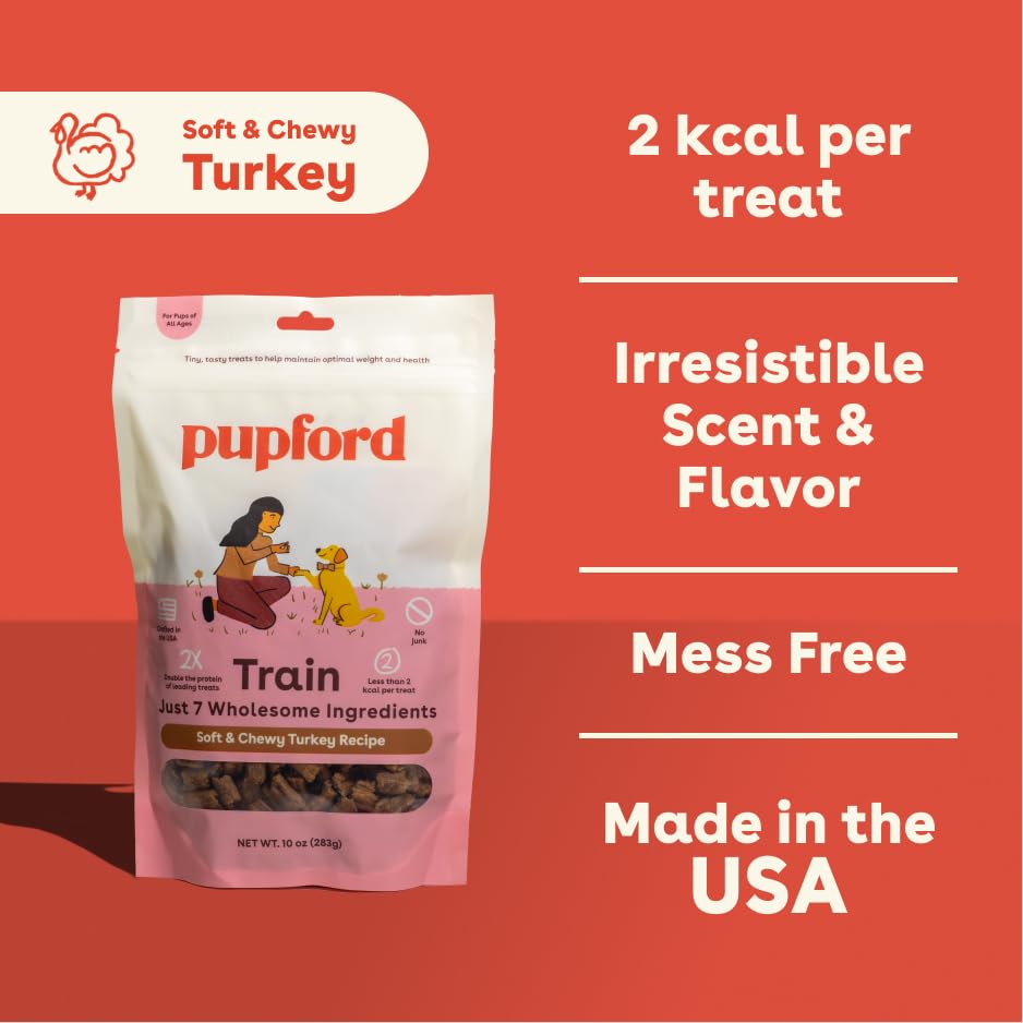 Pupford turkey-training-treats-aroma close-up highlights enticing scent for focus.