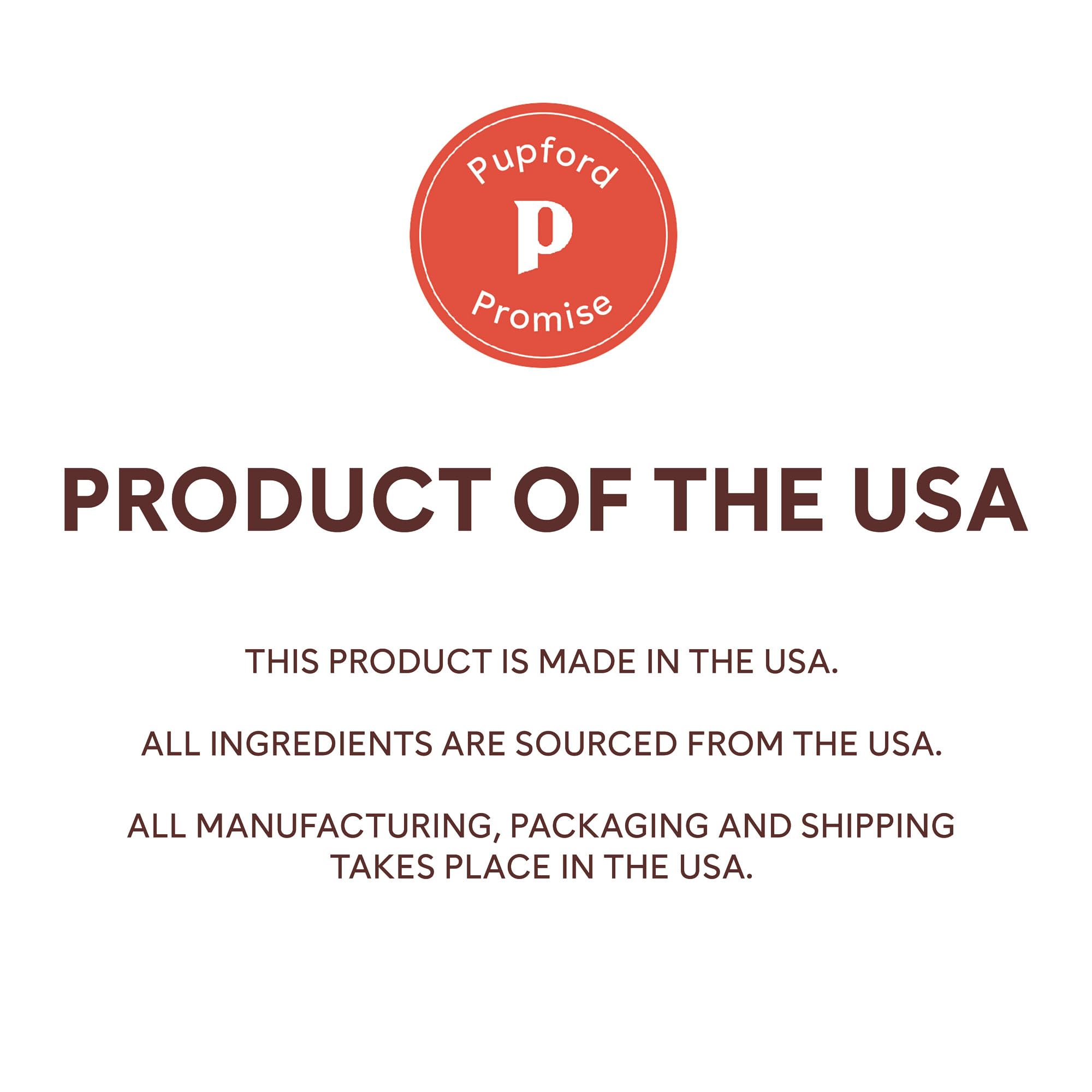 Pupford USA-made jerky label emphasizing no fillers and natural ingredients.