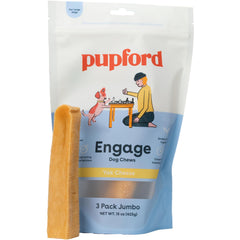 Pupford Yak Chews pack front for dogs and teething comfort.