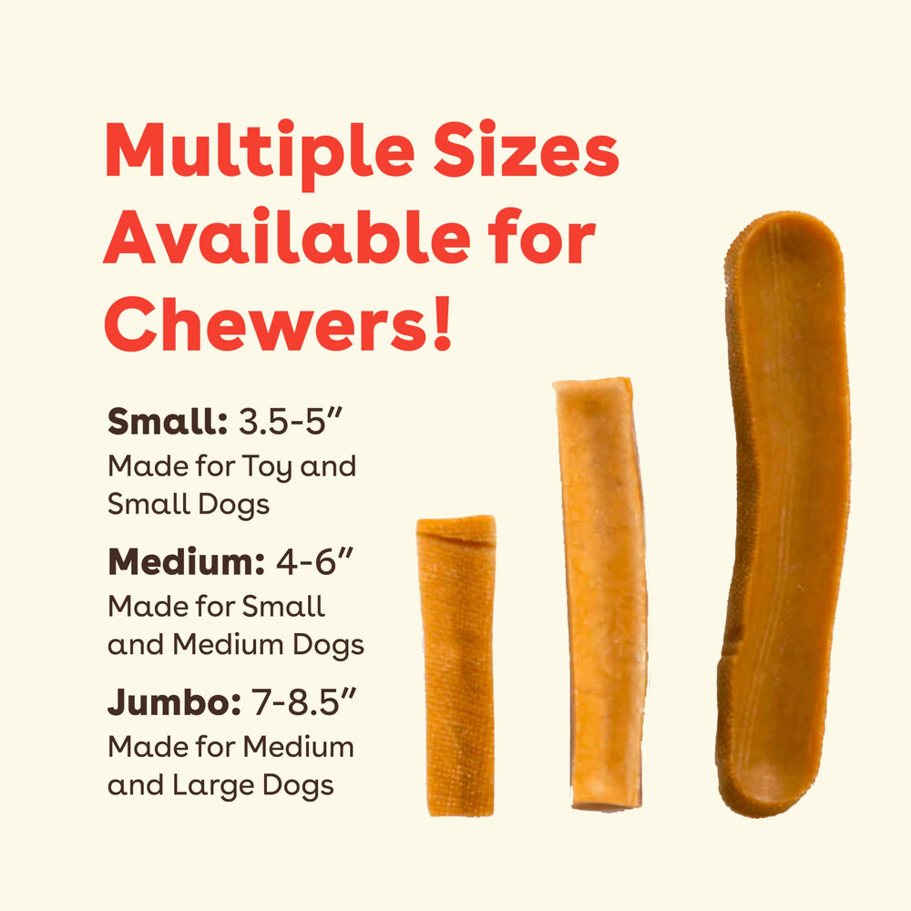 Pupford Yak Chews packaging inside-view shows simple ingredients.