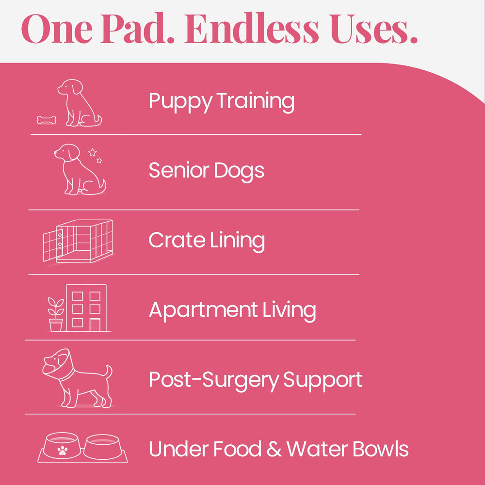 Pupiboo leaves-pattern pads suit everyday use in households.