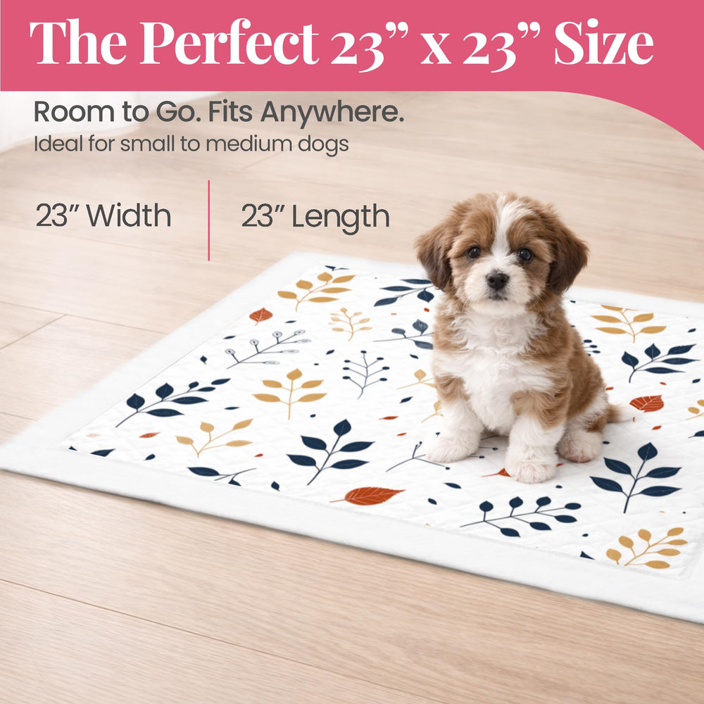 Pupiboo leak-proof backing prevents floor leaks and mess.