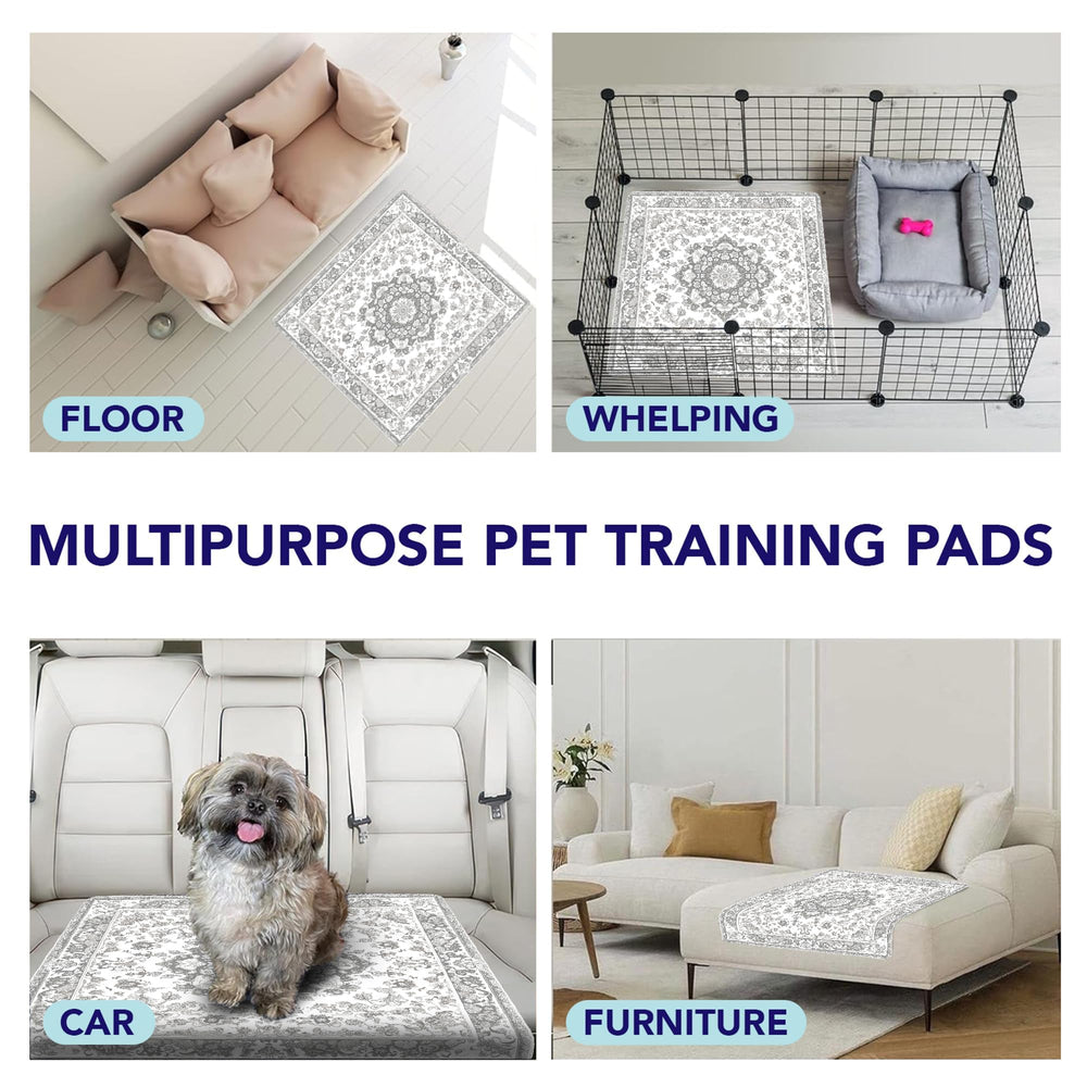 PUPIBOO Non-slip backing keeps the pad in place on slick surfaces
