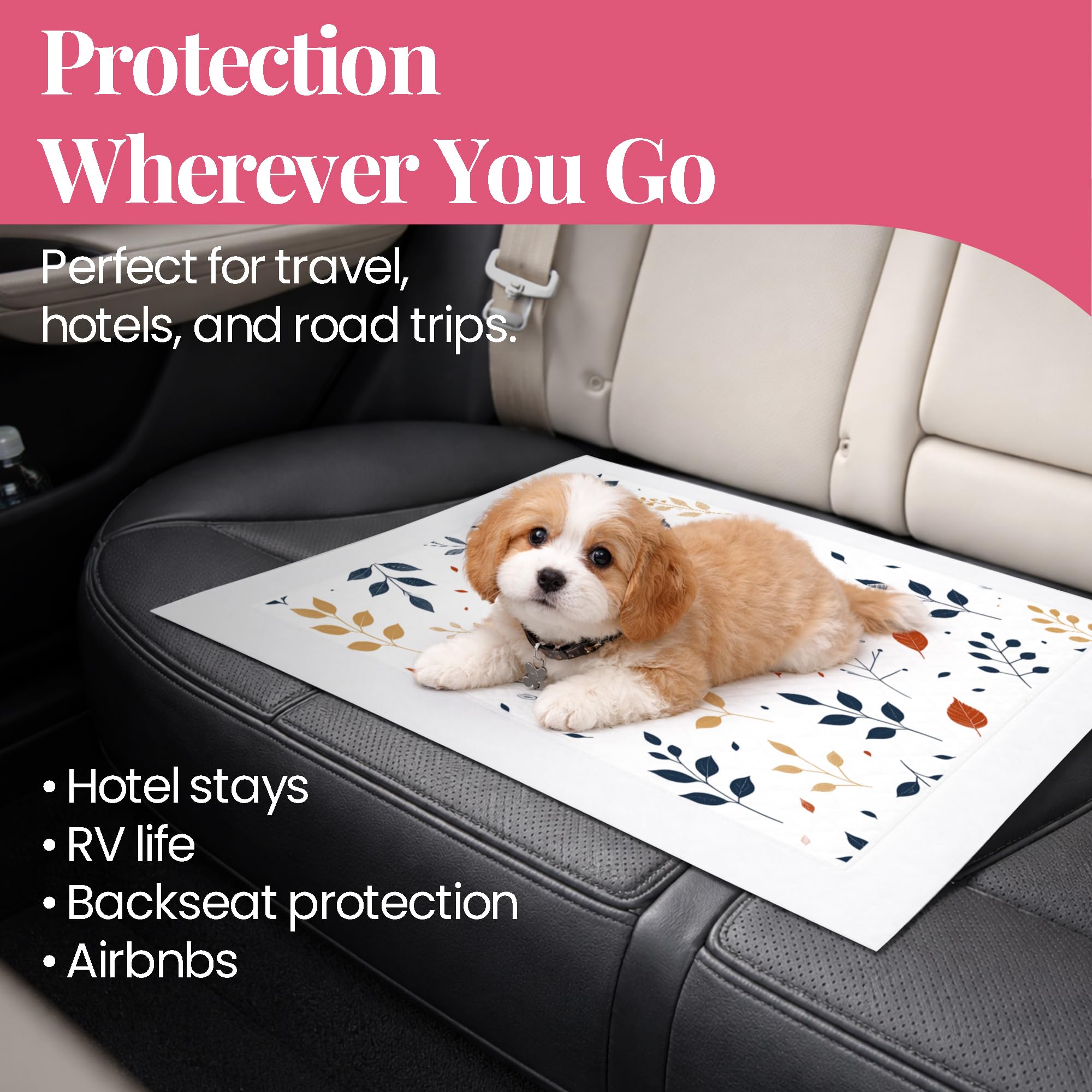 Pupiboo quick-dry gel core keeps surfaces dry after use.