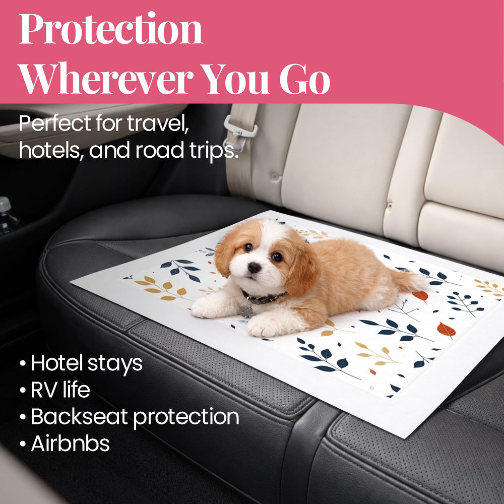 Pupiboo quick-dry gel core keeps surfaces dry after use.