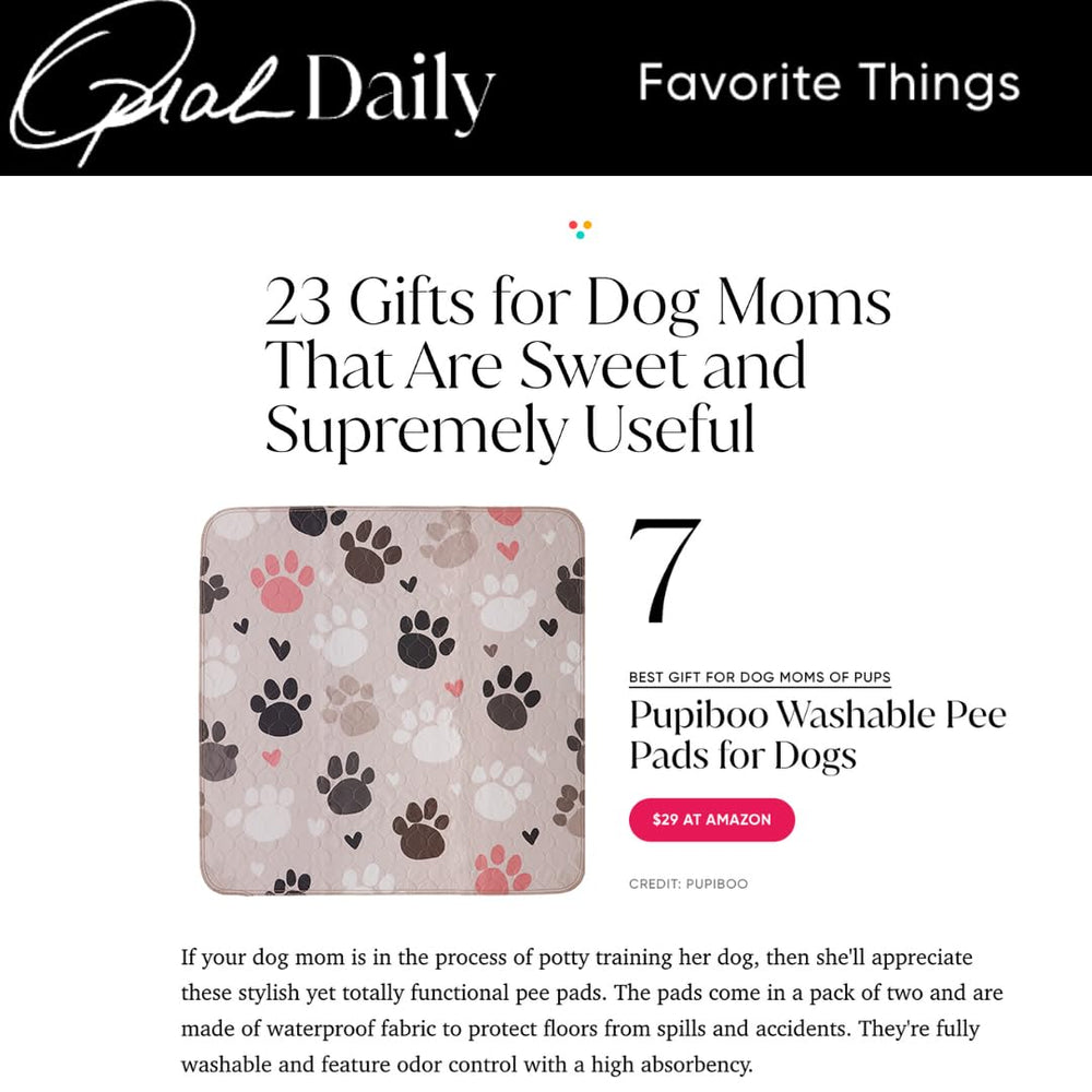PUPIBOO pattern-decor pads blend with home decor while guiding pets