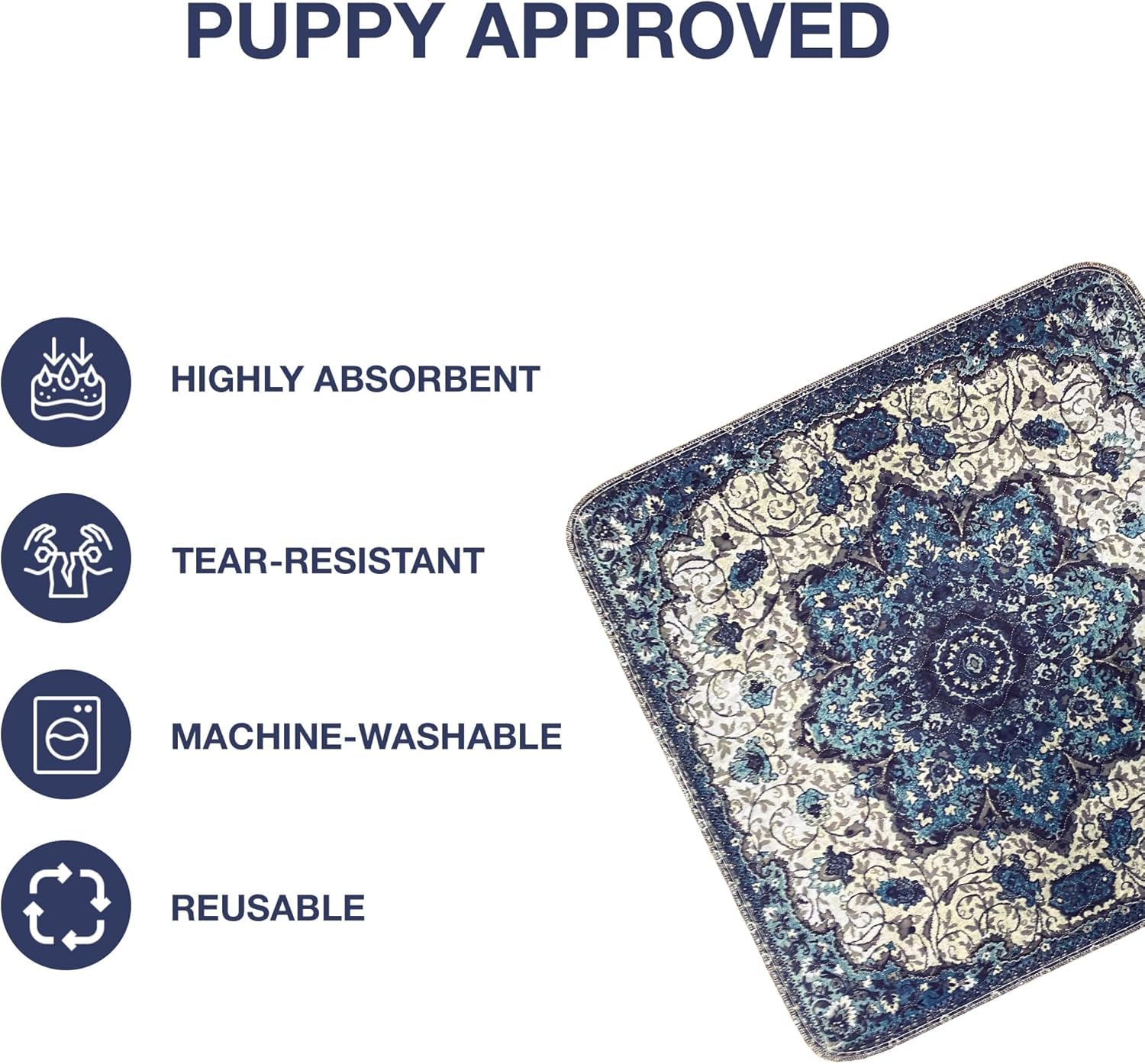 PUPIBOO pad rolled out showing large 24x72 inch coverage.