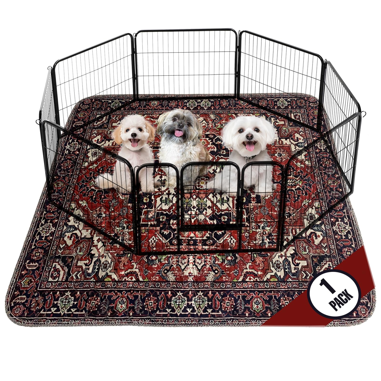 PUPIBOO washable pee pad with absorbent layers for strong liquid retention on hardwood floors.