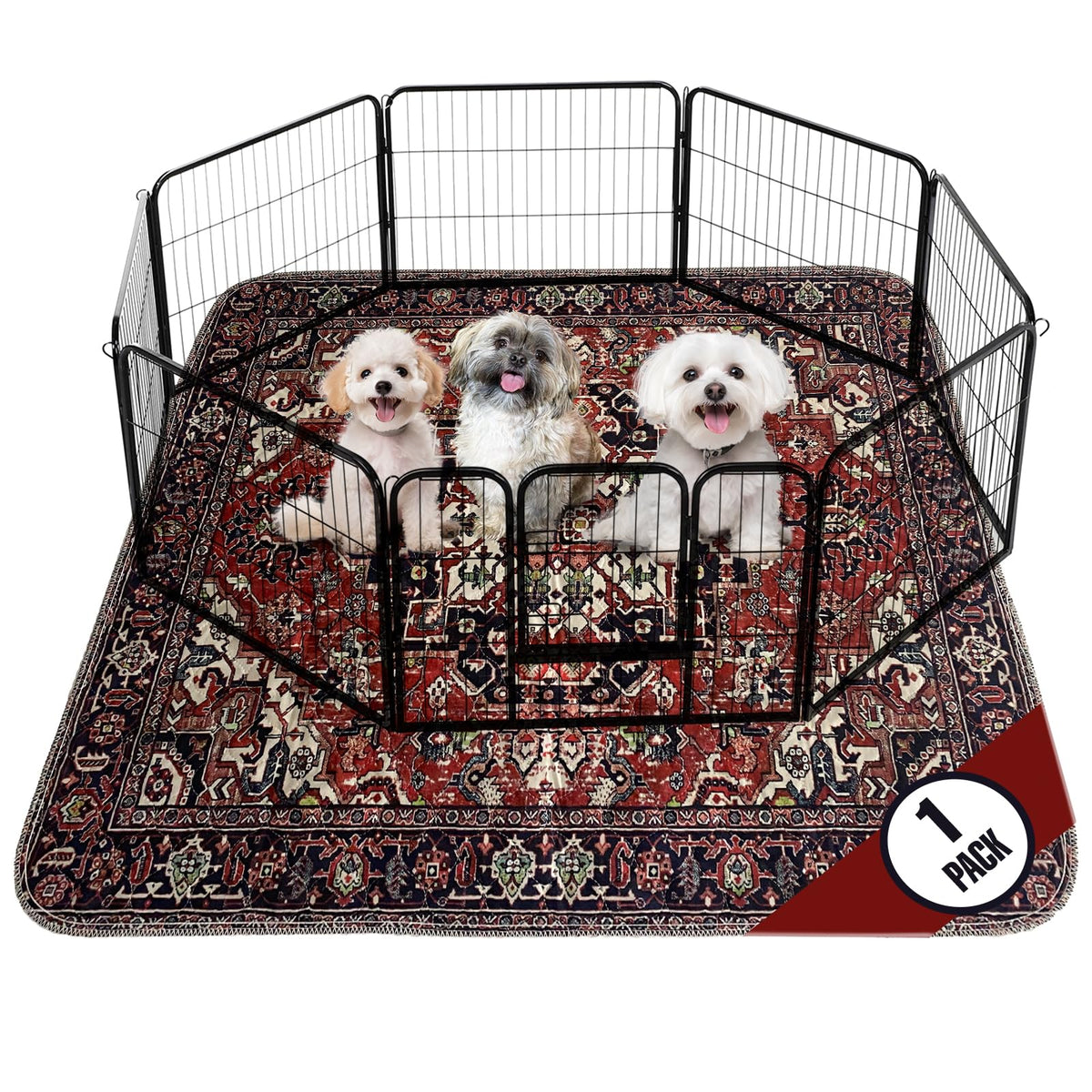PUPIBOO washable pee pad with absorbent layers for strong liquid retention on hardwood floors.