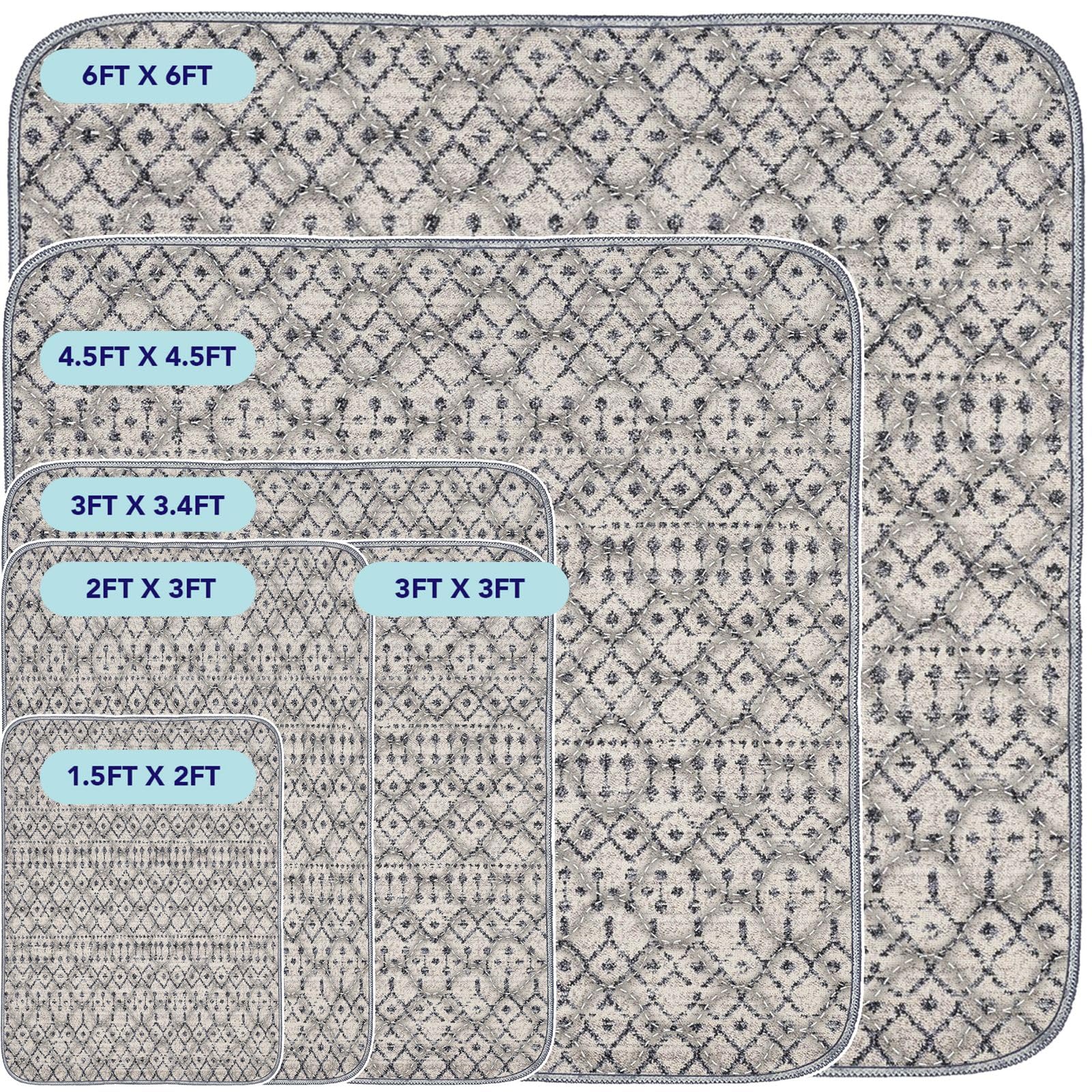 PUPIBOO versatile pad for crates, playpens, and litter areas