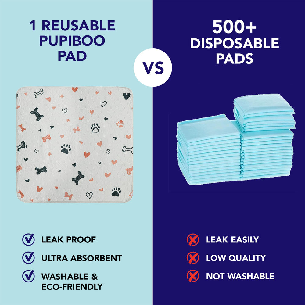 PUPIBOO pads are machine washable for easy care and longevity