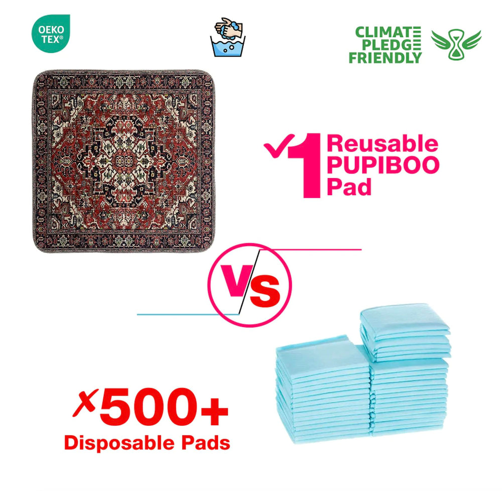 PUPIBOO pad's generous size offers broad coverage for messes.