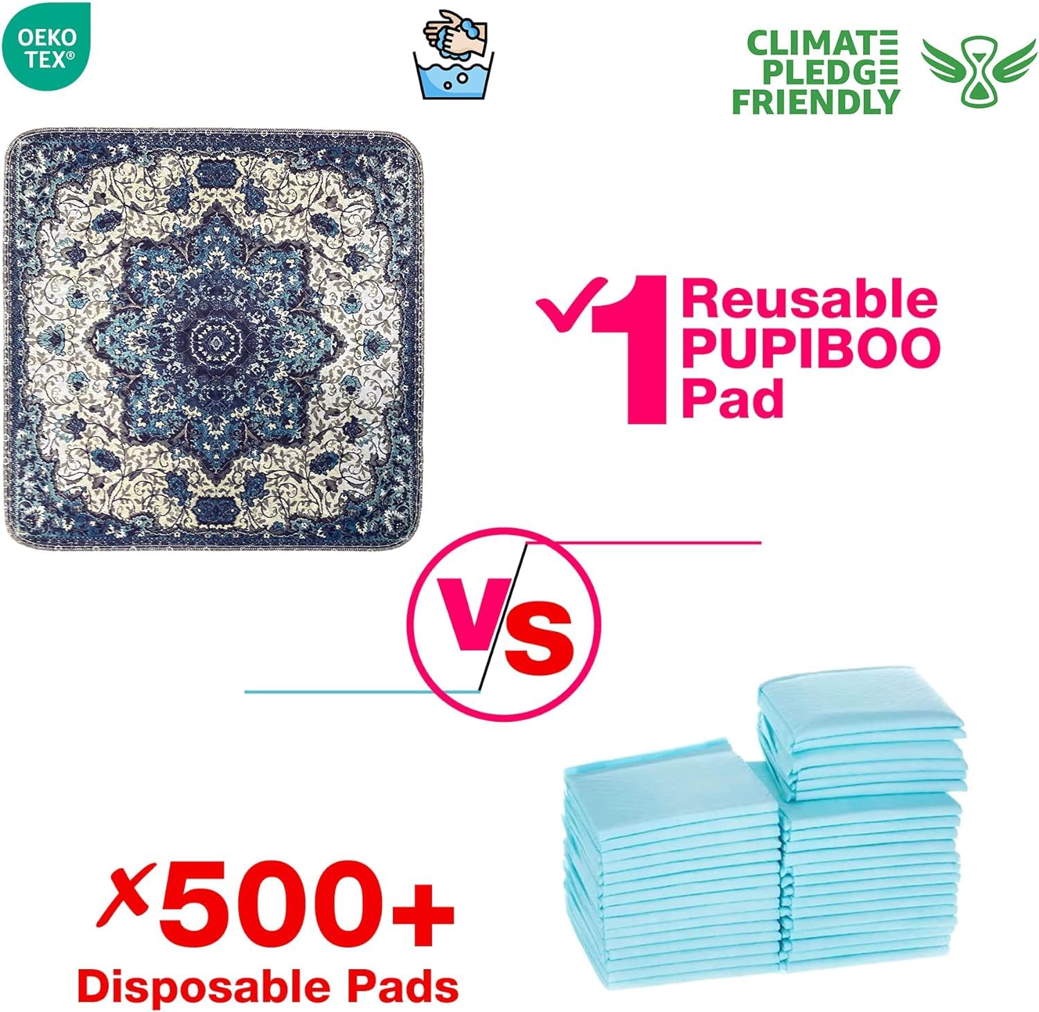PUPIBOO pads suitable for multi-pet households as potty and resting mats