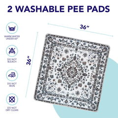 PUPIBOO pad with non-slip backing secures place