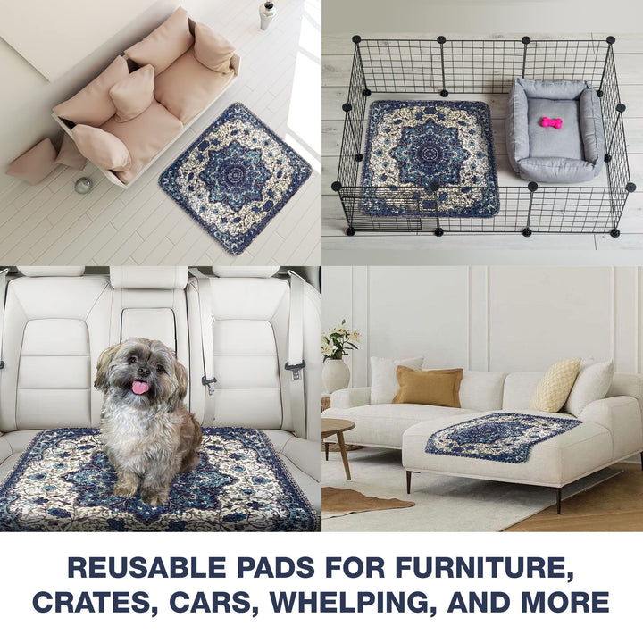 PUPIBOO quilted-top surface offers soft, comfortable potty area for pets