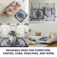 PUPIBOO quilted-top surface offers soft, comfortable potty area for pets