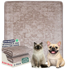PUPIBOO washable pee pad with non-slip backing, leak-proof surface for dogs and cats
