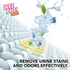 PUPIBOO Wee Out Wash removes pet stains from pads and blankets.