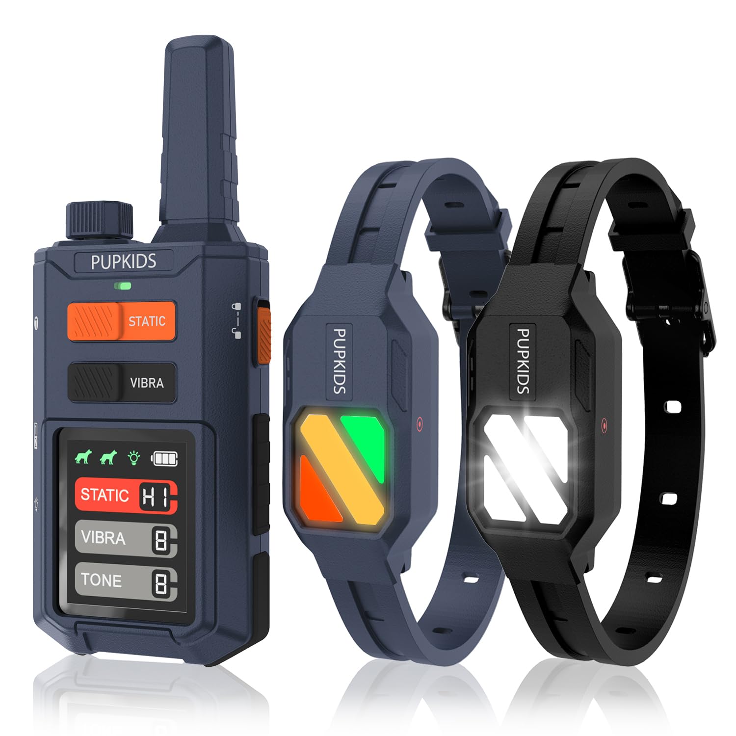 PUPKIDS training collar with two collars for simultaneous training