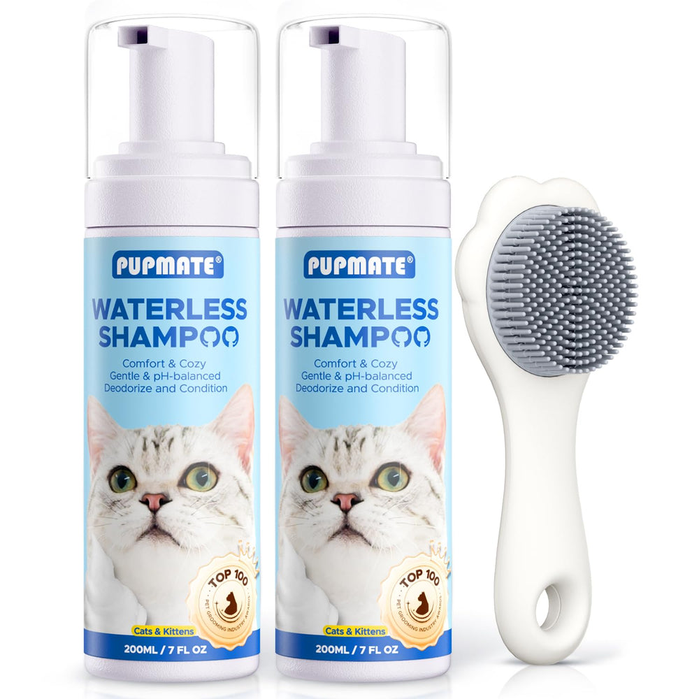 PUPMATE cat waterless shampoo bottle pour for easy bath time